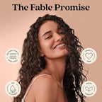 Fable & Mane Detangling Leave-In Conditioner, with UV Heat Protection for Smooth, Hydrated, Tangle-free Hair. Enriched with Aloe Vera