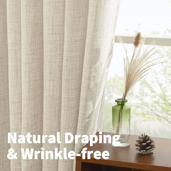 YoungsTex Extra Long Linen Curtains - Image 5