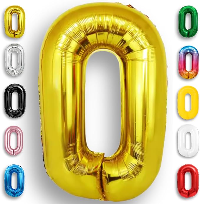 Black Number 0 to 9 Mylar Balloon 40 Inch by Unknown