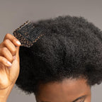 VOCOSTE Hair Picks for Curly Hair, Gentle Detangling Wide Tooth Comb, Afro Pick, Hair Pick Comb, Hangable Hair Styling Tool for Hair Care, Black Brown
