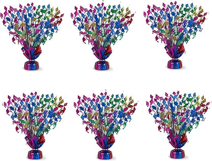PMU 7 Pcs Multicolor Graduation Balloon Weights, Graduation Centerpieces by PMU