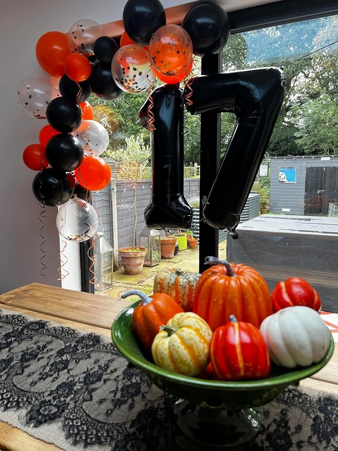 Number Balloons Black 7 Balloon 40 inch - Image 2