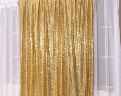 Poise3EHome Gold Sequin Backdrop, 8FT x 8FT Sequin Photography Backdrop Curtain - Image 4