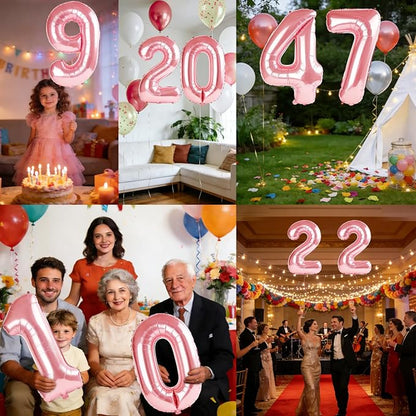 40 Inch Number 47 Balloons for 47th Birthday Party Decorations, 0-100 Jewelry - Image 7