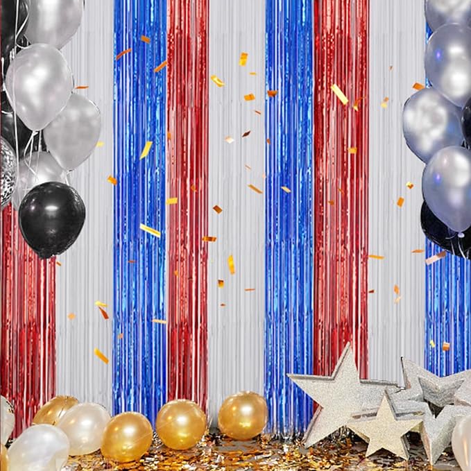 DECOCKRAT 2 Pack Foil Fringe Backdrop - Image 4