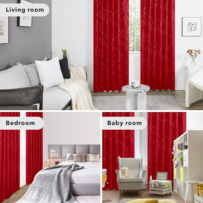 Deconovo Blackout Back Tab Curtains - Image 7