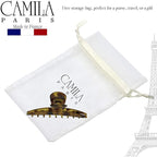 Camila Paris CP2382 French Hair Clip for Women, Narrow, Strong Hold Grip Double Teeth Girls Hair Claw Clips Jaw, Fashion Durable Styling Hair Accessories for Women, Made in France