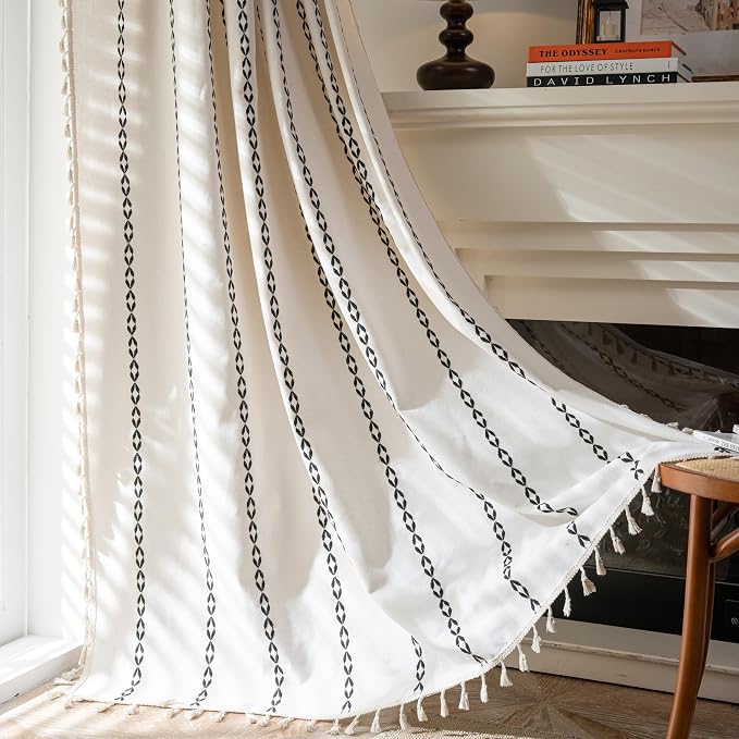 Sutuo Home Boho Curtains 96 Inches Long, Bohemian Drape by SutuoHome