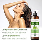 velona Amla Oil USDA Certified Organic - 8 Fl Oz | 100% Pure and Natural Carrier Oil | Extra Virgin, Unrefined, Cold Pressed