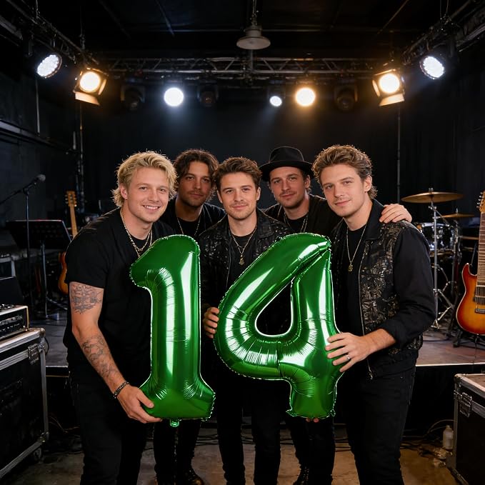 Number 14 Balloons 40 Inch for 14 41 Birthday Party Decorations, Dark Green | - Image 6