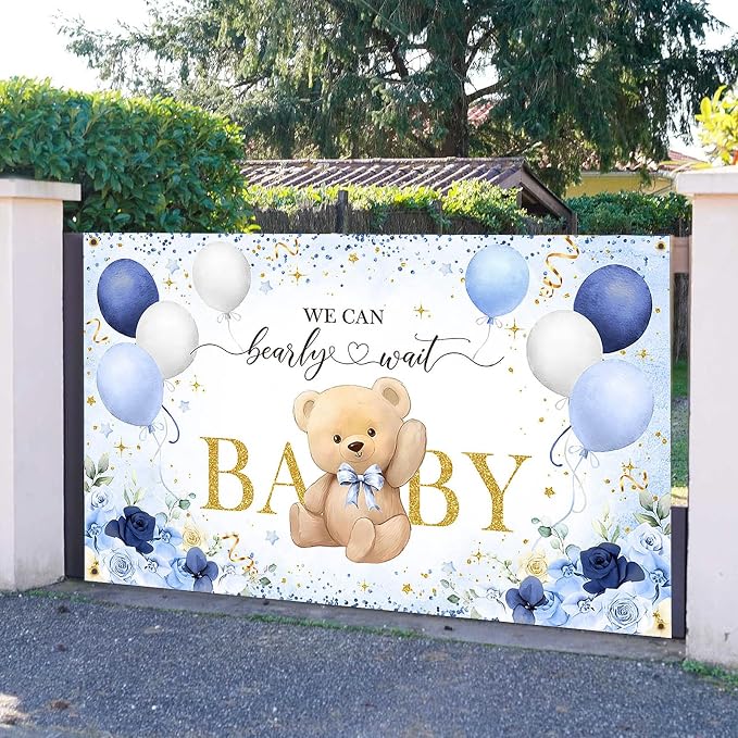 Avezano Bear Baby Shower Backdrop - Image 7