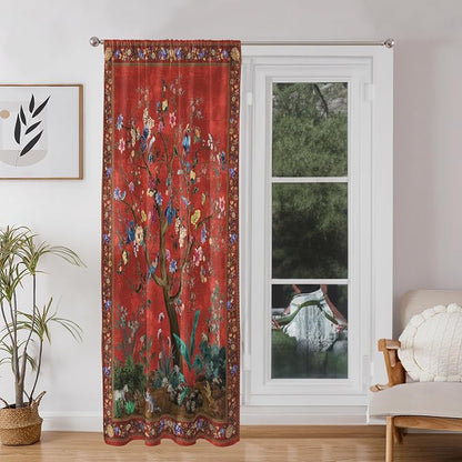 HMS Happy Memories Door Curtain, Tree of Life, 1 Panel | Rod Pocket, Thermal - Image 4