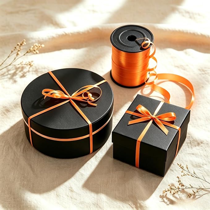 Orange Curling Ribbon, 500 Yard Orange Ribbon, 1/5" Curly Ribbons, Balloon - Image 4