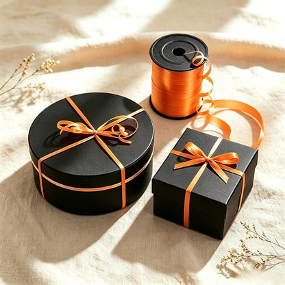 Orange Curling Ribbon, 500 Yard Orange Ribbon, 1/5" Curly Ribbons, Balloon - Image 4