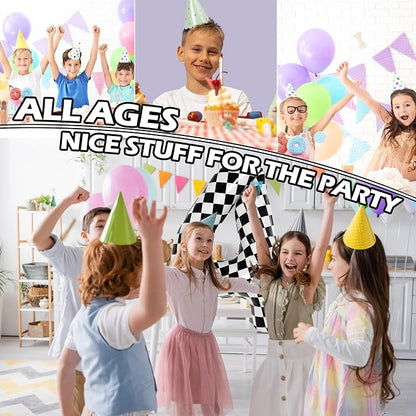 40 Inch Checkered 4 Balloons, Boys Girls Racing Car Track Theme Supplies - Image 7