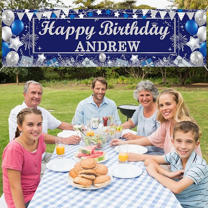 Lonfliness Personalized Birthday Banner Happy Birthday Party Decor Custom DIY - Image 6