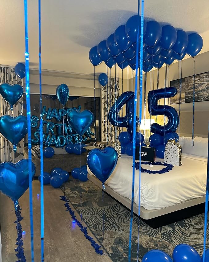 Navy Blue 40 Balloon - Image 2