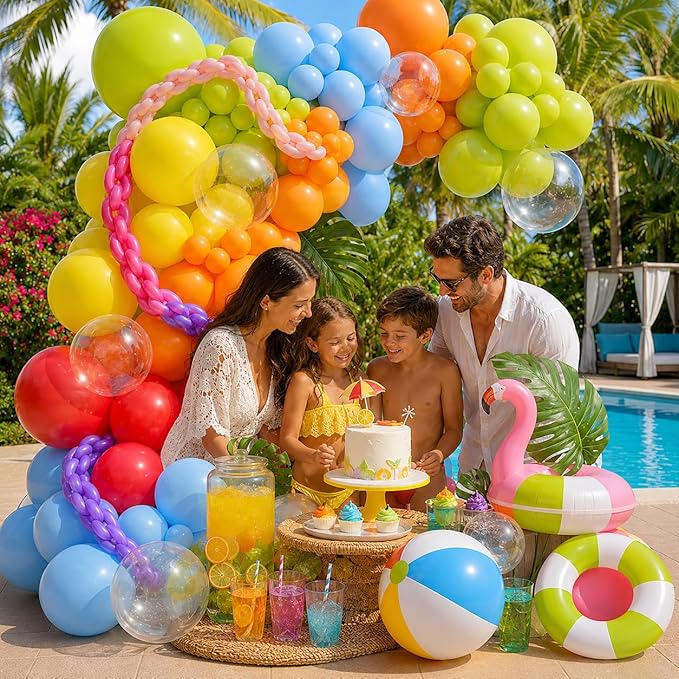 Neon Balloons Arch Garland Kit - Image 4