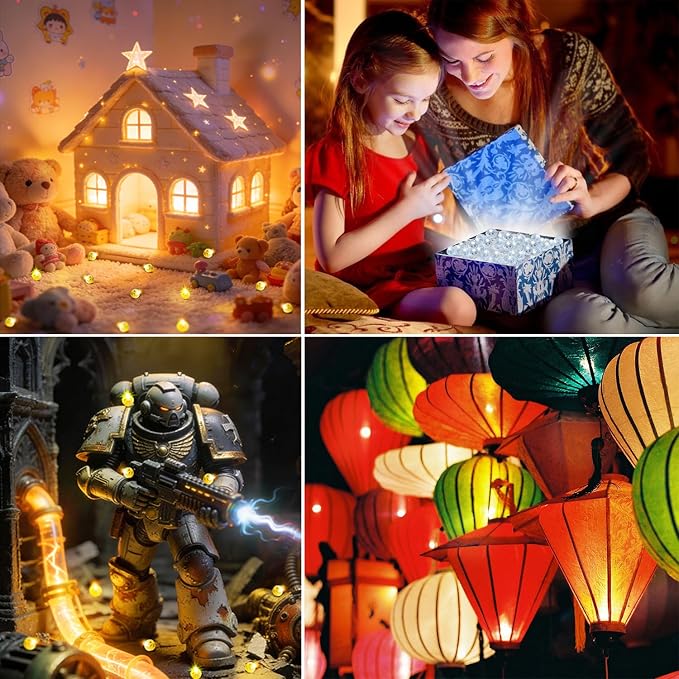 Aogist 50 PCS Warm White Balloon Lights, Waterproof Mini Spotlight Long Standby - Image 5