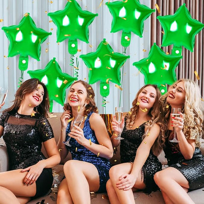 50 Pcs Star Balloons, 10 Inch Green Star Foil Balloons, Stars Shaped Balloon - Image 7