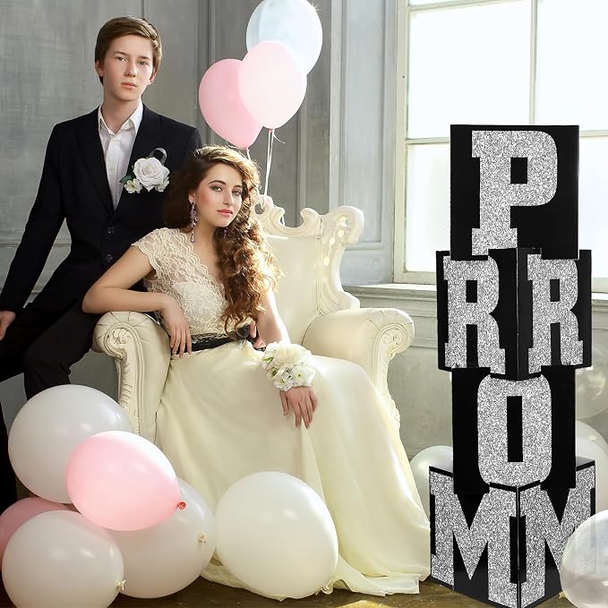 Queekay 8 Pcs Prom Column Standup Photo Booth Decorations 2026 Prom Backdrop - Image 5