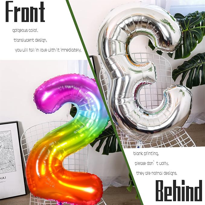 Number Balloon | Number 2 Balloon - Image 3