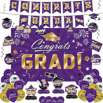 Graduation Decorations 2026 Set by BringWarmandGiftstoFamily