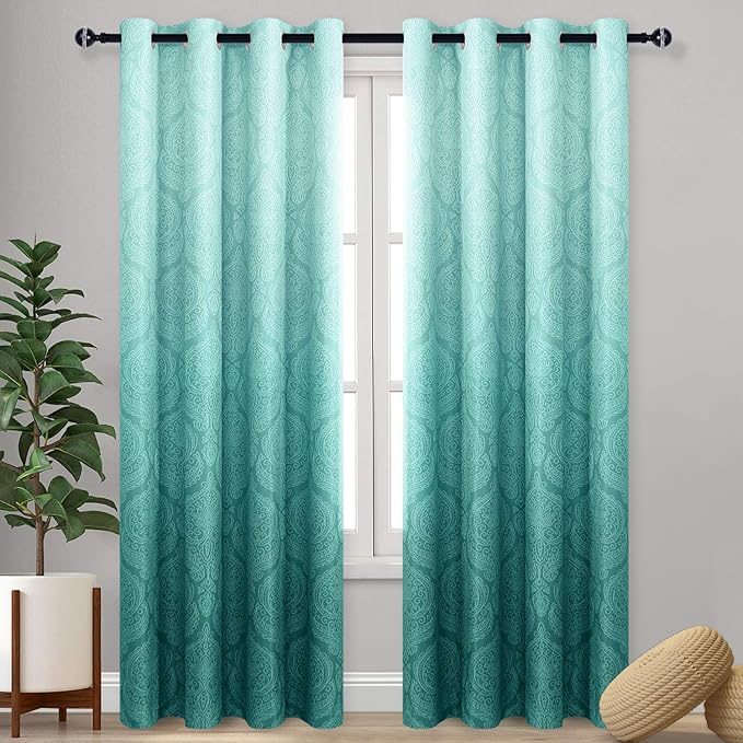 DWCN Ombre Blackout Curtains for Bedroom by DWCN