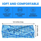 Lotus78, Pack of 6 Wide Headbands for Women Non Slip, Fashionable Sports Hair Bands for Women's Hair, Soft Elastic Stretchy Head Bands, Yoga Workout Headbands for Women Daily Fashion (Element)