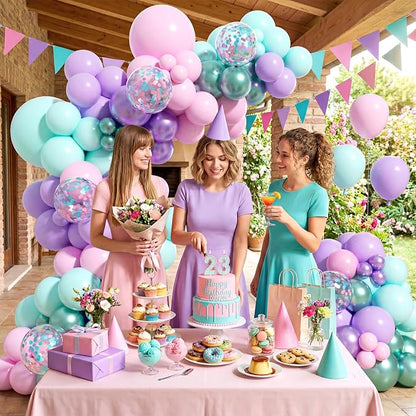 131pcs Mermaid Balloon Arch Kit - Image 5