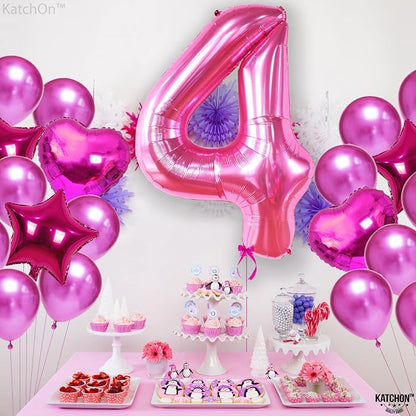 KatchOn Hot Pink 4 Balloon Number - Image 6