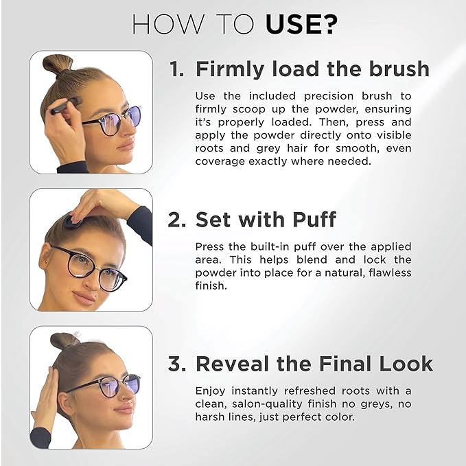 THICK FIBER Root Touch Up Powder with Brush – Covers Grey Roots, Thinning Hair & Bald Spots – Sweat & Water Resistant for Men & Women (Light Brown, 0.35 Ounce (Pack of 1))