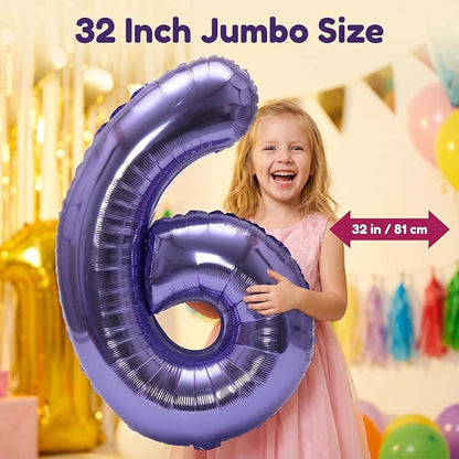 YPSelected 32 Inch Large Foil Helium Number Balloon Birthday Wedding Party 0-9 - Image 5