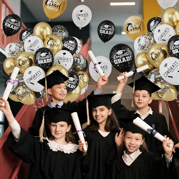 FEYG Graduation Balloons, 12 Inch, Grad Printed, Class of 2025, Gradutation - Image 5