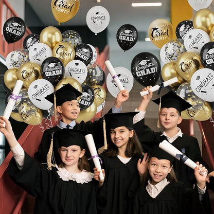 FEYG Graduation Balloons, 12 Inch, Grad Printed, Class of 2025, Gradutation - Image 5