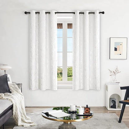 Deconovo Living Room Curtains 63 Inches Long, Thermal Insulated, Room Darkening - Image 2