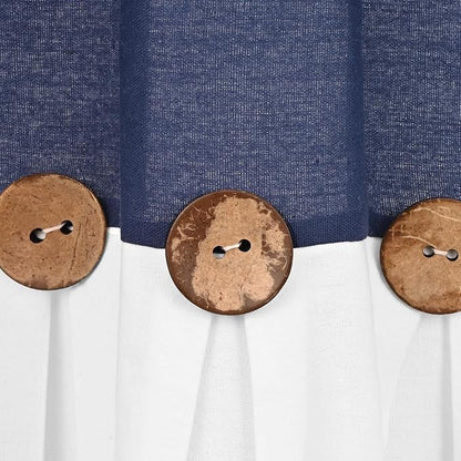 Farmhouse Valance Curtains, Boho Cotton Linen Kitchen Valance, Country Rod - Image 9