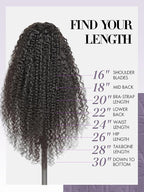 LUVME Hair Extensions Natural Black 30 Inch 135g 7pcs Real Human Hair Loose Deep Wavy Remy Clip in Human Hair Extensions Thick Hair
