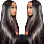 13x6 Lace Front Wigs Human Hair for Women 180 Density 32 Inch Straight Lace Front Wigs HD Transparent Frontal Wigs Human Hair Lace Front Wigs Pre Plucked with Baby Hair Glueless Wigs