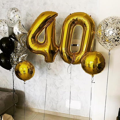 Gold 40 Balloon - Image 4
