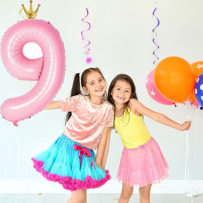 Giant Light Pink Number 9 Balloon - Image 3