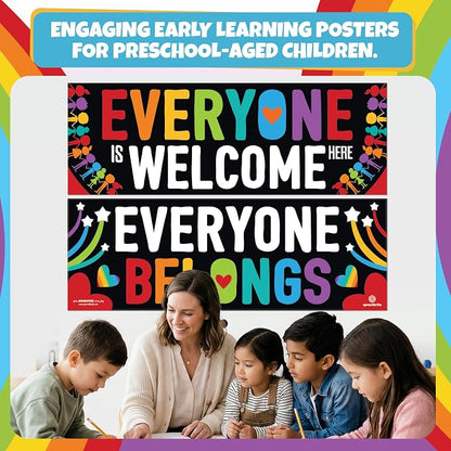 Sproutbrite 2 Welcome Educational Posters & Chart Welcome Banner 13.5"x39" - Image 4