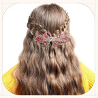 Geyoga 6 Pieces Vintage Hair Barrettes for Women Retro Flower French Pearl Crystal Rhinestones Clips Hair Pins for Women Styling Accessories(Shining Style)