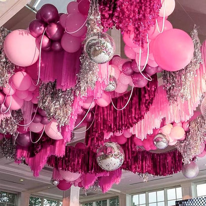 PartyWoo Pink Balloons 4pcs Matte Pink Large Jumbo Giant Latex Balloons | 36 - Image 5