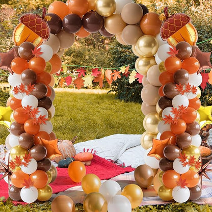 2 Set Adjustable Fall Balloon Column Stand Kit Thanksgiving Balloon Arch - Image 5