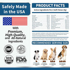 Dog Multivitamin, Glucosamine Chondroitin for Dogs, Krill Oil, Probiotics, Dog Vitamins and Supplements for Heart, Hip & Joints, Immune Health, Digestion, Skin, Coat (180 Chews, Wagyu Beef)