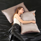 INFIIXSO Mulberry Silk Pillowcase for Hair and Skin, Silk Pillow Cases King Size with Hidden Zipper 20x40 Inches, Extraordinary Smooth and Soft Cooling Pillow Cases for Hot Sleepers(Caramel, 1 Pack)