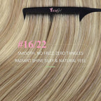 YoungSee 24inch Tape in Human Hair Extensions Highlight Blonde Tape-in Hair Extensions Blonde Highlight Human Hair Extension Tape in Long Straight Hair 20pcs 50g
