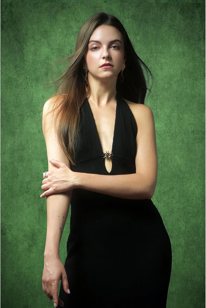 UrcTepics 5×7 ft Green Fabric Photo Backdrops, Classic Abstract Texture Backdrop - Image 3