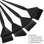Hair Dye Brush Set - 4 Color Brushes for Hair Salon - Hair Color Brush Applicator Set - Balayage Brush - Hair Tint Brush - Hair Dying Brush - Hair Coloring Kit